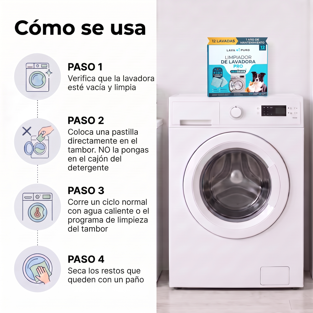Como usar LavaPuro en cuatro pasos