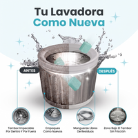 Tu lavadora como nueva: antes y despues